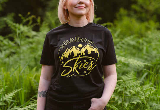 Black Shadow Skies Plain Logo T-shirt