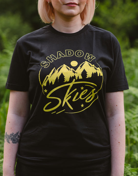 Black Shadow Skies Plain Logo T-shirt