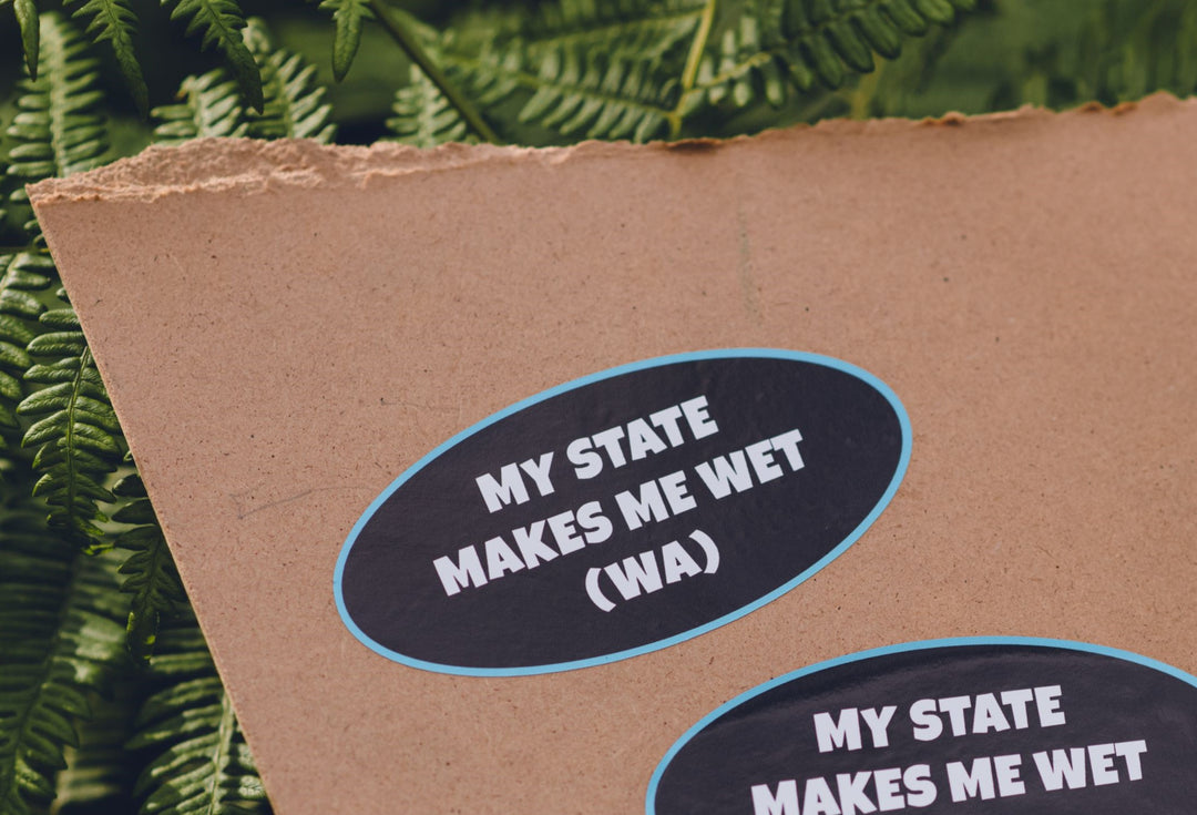 PNW (WA) My State Makes Me Wet Sticker