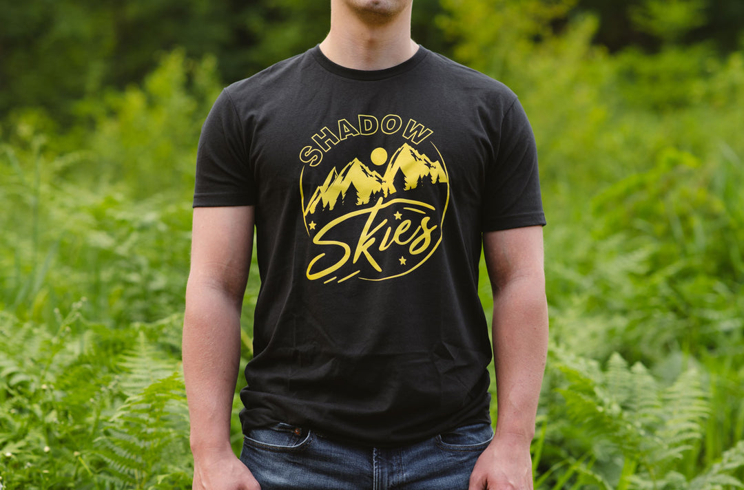 Black Shadow Skies Plain Logo T-shirt