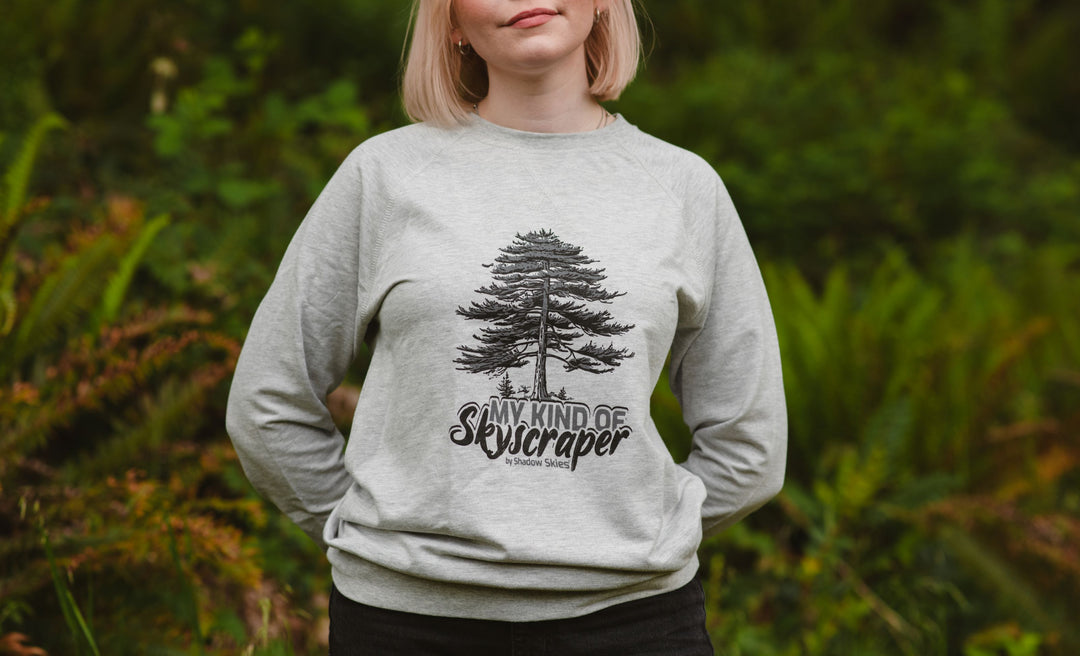 My Kind of Sky Scraper Long Sleeve Crew Neck (Gray)