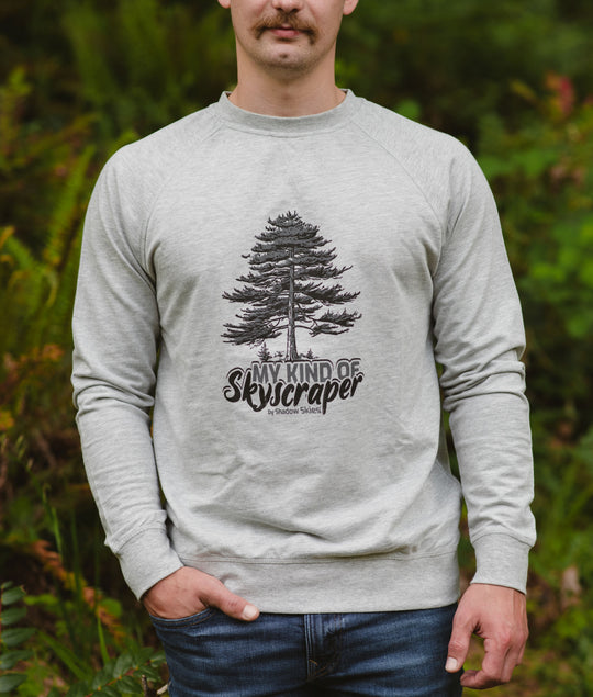 My Kind of Sky Scraper Long Sleeve Crew Neck (Gray)