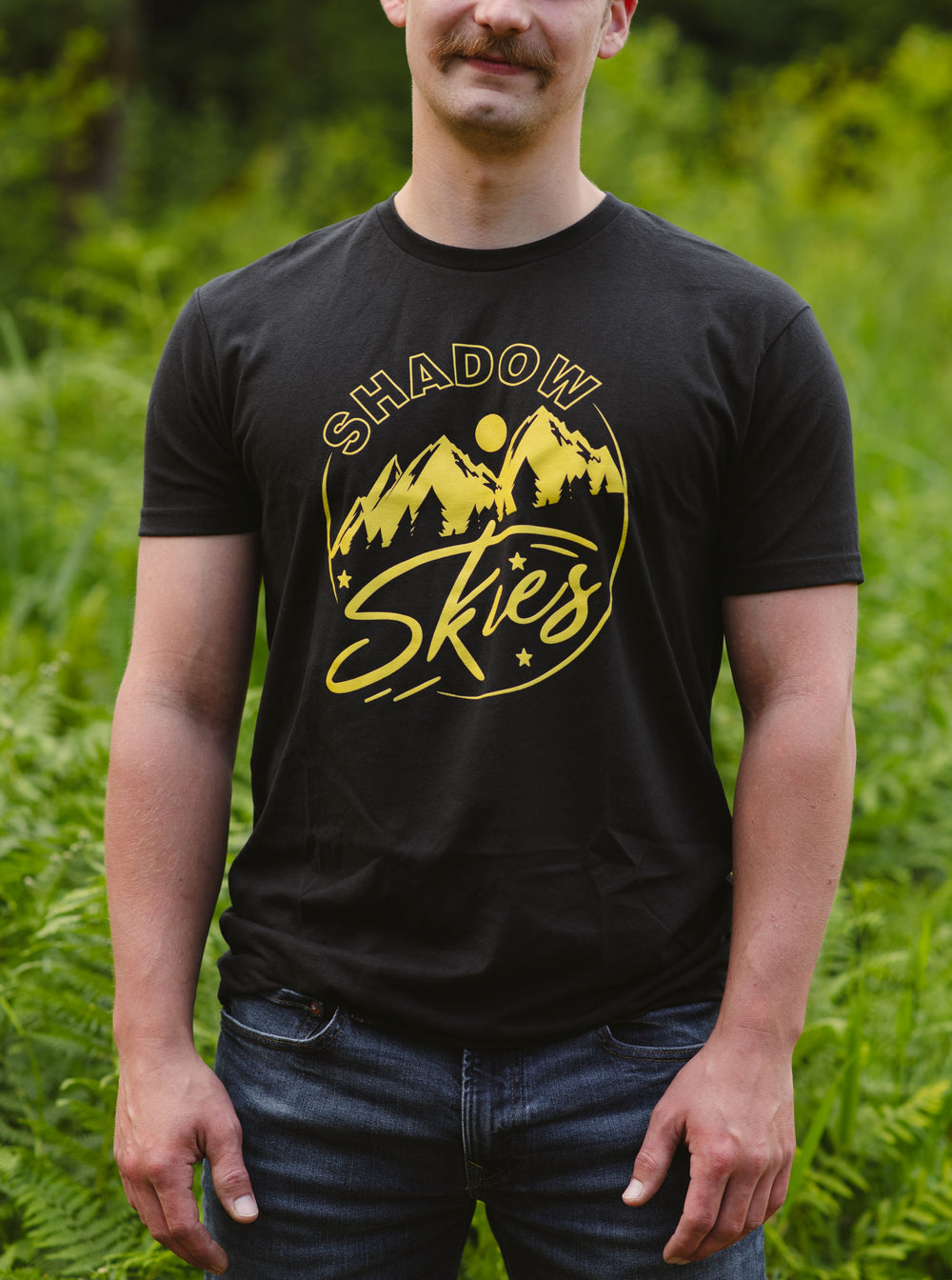 Black Shadow Skies Plain Logo T-shirt