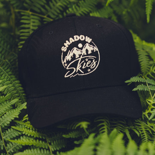 Black Shadow Skies Fitted Hat